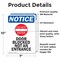 Signmission Door Blocked Not An Entrance Sign, Vinyl Decal, 7in W x 10in L, 2PK OS-2PACK-NS-D-710-V-11470 - alternate 4
